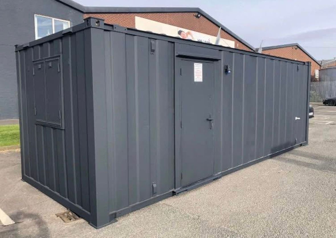 24ft Shipping Container Office with Toilet - Image 9